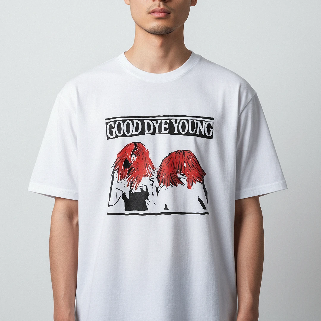Good Dye Young Tee Retro Punk Graphic T-Shirt for Alternative Fashion Fans available at our Los Angeles warehouse