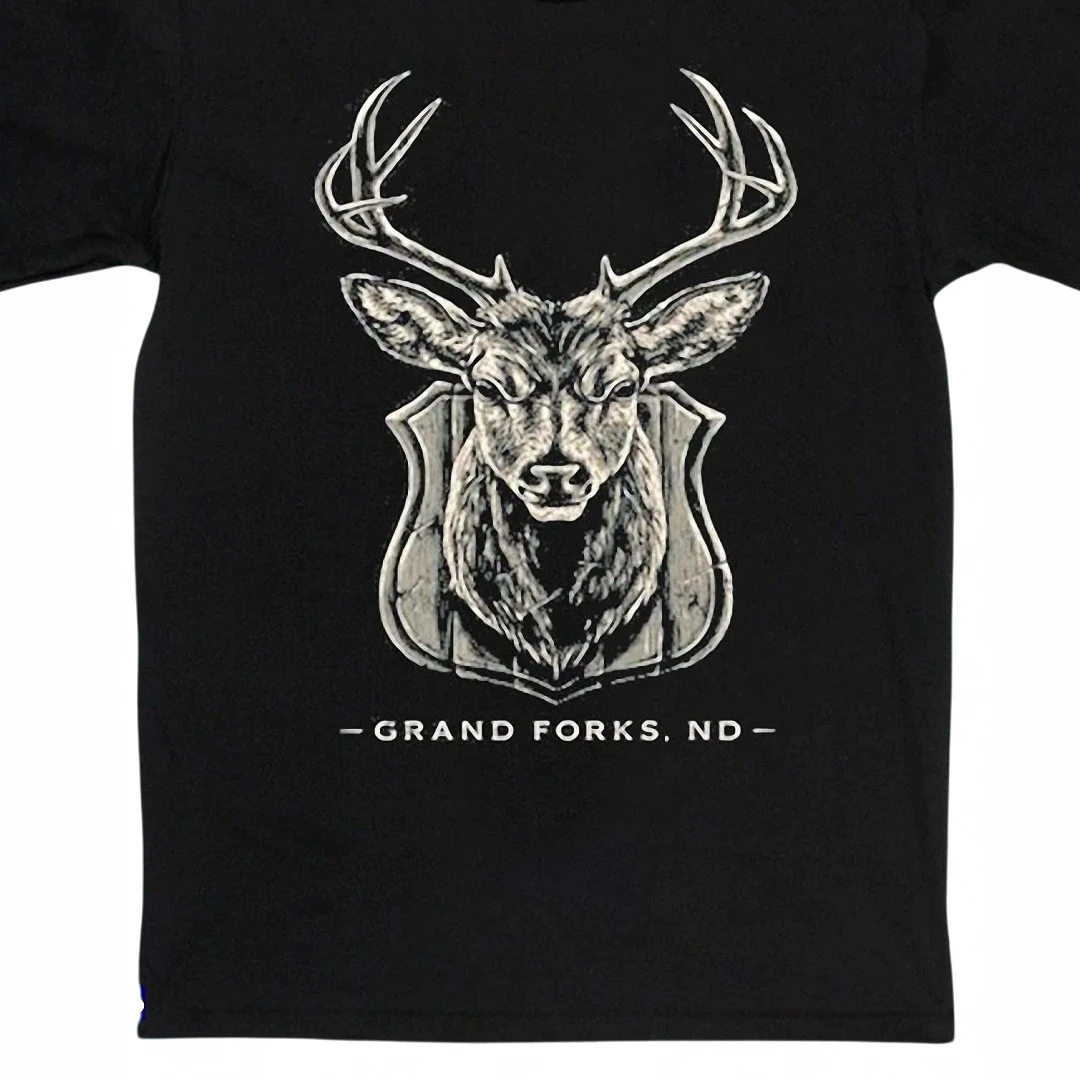 grand-forks-nd-tee-rustic-deer-trophy-mount-souvenir-graphic-t-shirt-north-dakot.webp Grand Forks ND Tee Rustic Deer Trophy Mount Souvenir Graphic T-Shirt, North Dakota Hometown Wildlife Outdoor Apparel Gift