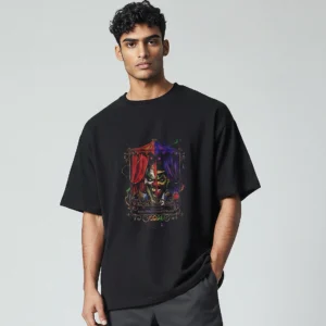 Halloween Fright Night 2024 Tee, Vintage Horror Clown Circus Graphic Shirt for Spooky Season available at our Los Angeles warehouse
