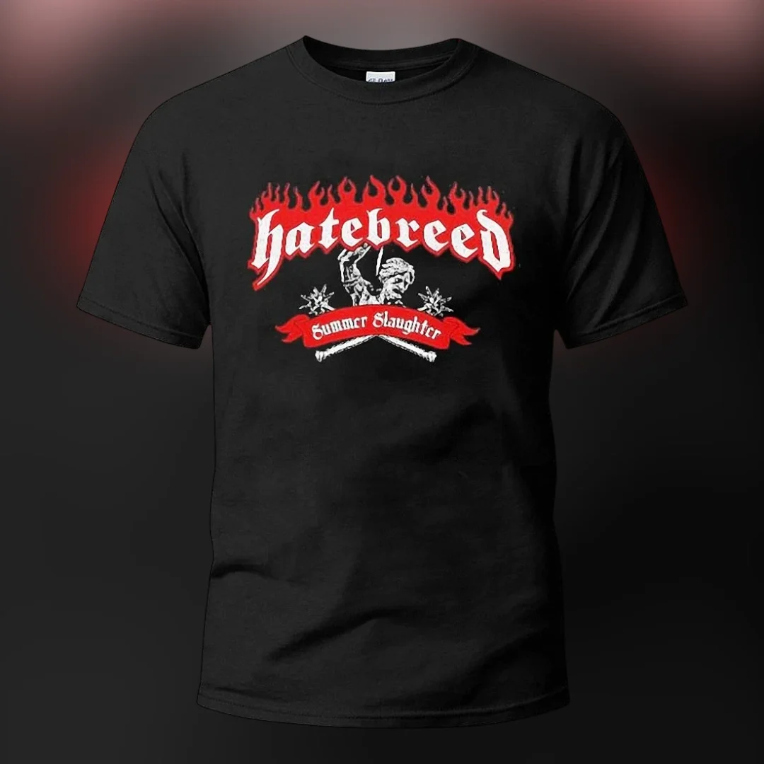 Hatebreed Summer Slaughter Tee Hardcore Metal Band Tour Conc — Los Angeles Hatebreed Summer Slaughter Tee Hardcore Metal Band Tour Concert Graphic T-Shirt available at our Los Angeles warehouse