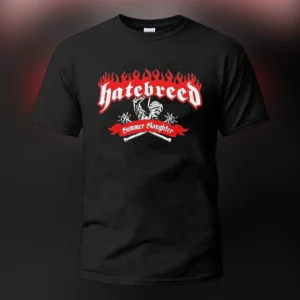 Hatebreed Summer Slaughter Tee Hardcore Metal Band Tour Concert Graphic T-Shirt available at our Los Angeles warehouse