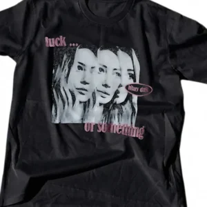 Hilary Duff Luck or Something Tee, Y2K Pop Album Graphic Shirt, Retro Concert Fan Merch Gift