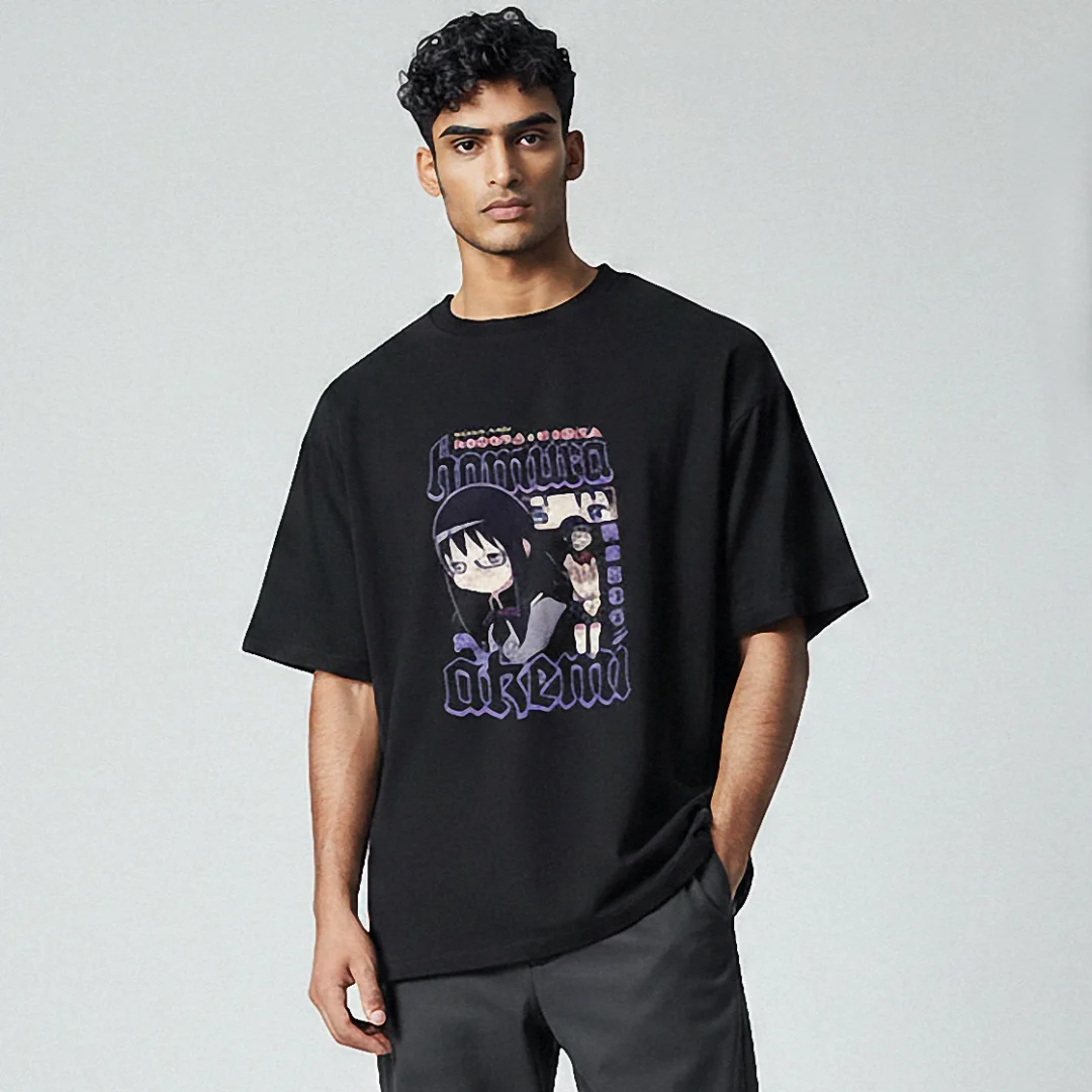 Homura Akemi Tee Vintage Dark Anime Graphic Shirt for Fans available at our Los Angeles warehouse