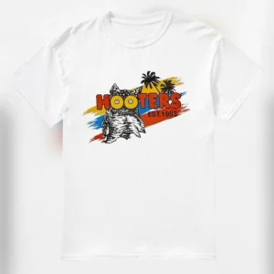 Hooters Est. 1983 Vintage Owl Mascot Tee, Retro 80s Beach Bar Graphic Throwback T-Shirt