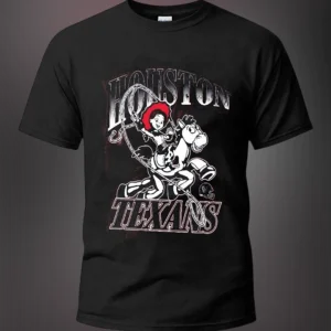 Houston Texans Jessie Cowgirl Graphic Tee, Vintage Western Football Fan Shirt for Men and Women available at our Los Angeles warehouse