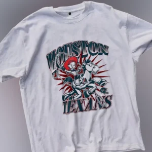 Houston Texans Jessie Toy Story Graphic Tee Vintage Football Fan Shirt available at our Los Angeles warehouse