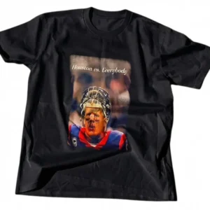Houston vs. Everybody Tee, Vintage J.J. Watt Football Graphic Shirt for Fans available at our Los Angeles warehouse