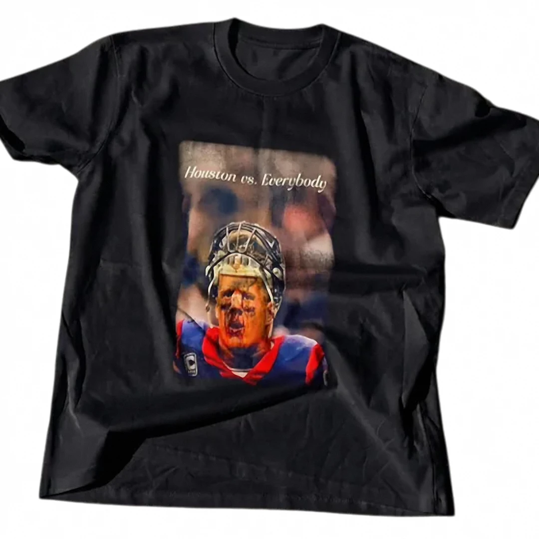 Houston vs. Everybody Tee, Vintage J.J. Watt Football Graphi — Los Angeles Houston vs. Everybody Tee, Vintage J.J. Watt Football Graphic Shirt for Fans available at our Los Angeles warehouse