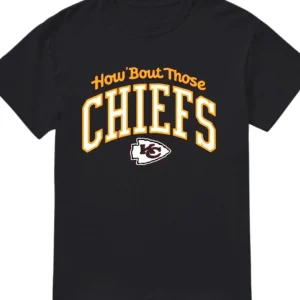 How 'Bout Those Chiefs Tee, Retro Kansas City Football Game Day Graphic T-Shirt for Fans available at our Los Angeles warehouse