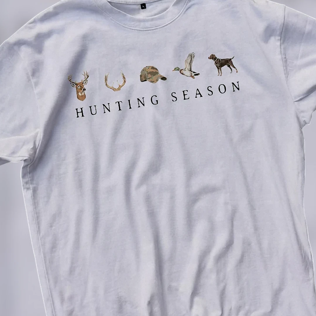 Hunting Season Deer and Duck Graphic Tee, Outdoorsman Hunter Gift Shirt