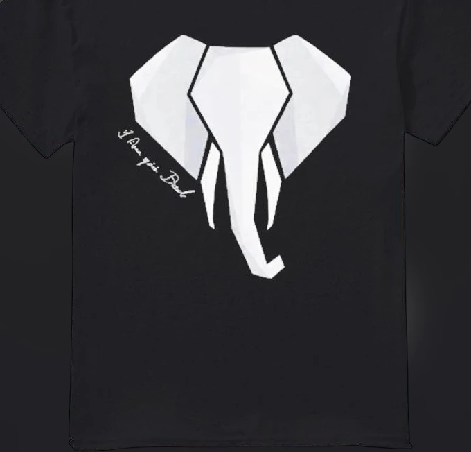 i-am-who-i-am-elephant-graphic-tee-geometric-minimalist-wildlife-statement-shirt.webp I Am Who I Am Elephant Graphic Tee, Geometric Minimalist Wildlife Statement Shirt for Men and Women