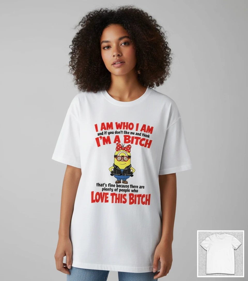 I Am Who I Am Sassy Minion Tee Funny Sarcastic Quote Graphic — Los Angeles I Am Who I Am Sassy Minion Tee Funny Sarcastic Quote Graphic T-Shirt for Women available at our Los Angeles warehouse