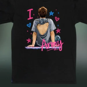 I Army Tee Jungkook Aesthetic Kpop Graphic T-Shirt Gift for Fans available at our Los Angeles warehouse