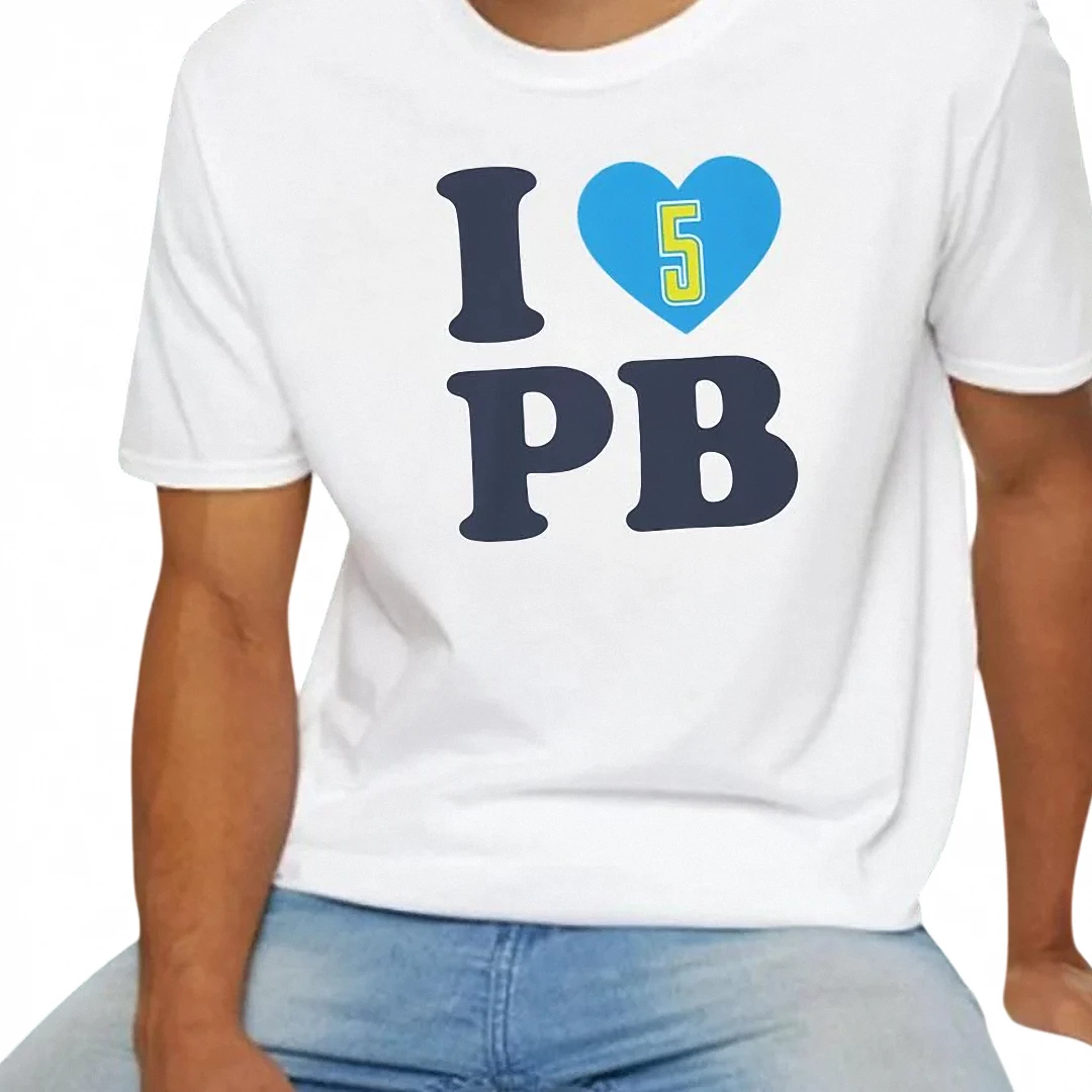 I Heart PB Graphic Tee, Personalized Number Slogan T-Shirt, — Los Angeles I Heart PB Graphic Tee, Personalized Number Slogan T-Shirt, Custom Initial Gift for Men and Women available at our Los Angeles warehouse
