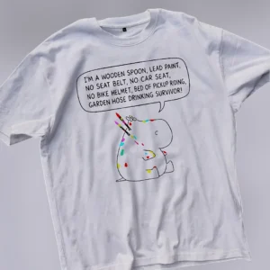 I'm A Wooden Spoon Lead Paint Survivor Tee, Funny 70s 80s Nostalgic Childhood Upbringing Graphic T-S available at our Los Angeles warehouse