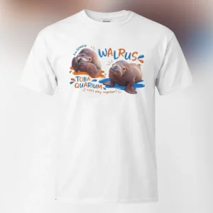 I'm Ichico Walrus Toba Aquarium Tee, Cute Playful Sea Animal Graphic T-Shirt for Aquarium Lovers available at our Los Angeles warehouse