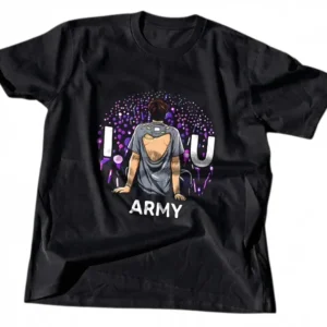 I Purple U Army Tee, BTS Fan Concert Graphic T-Shirt, K-Pop Merchandise Apparel Gift available at our Los Angeles warehouse