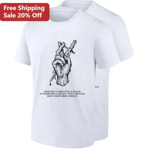 I Refuse to Beg for a Place in Someone's Heart That Should Have Been Mine Freely Graphic Tee, Self R available at our Los Angeles warehouse