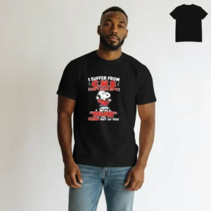 I Suffer From CHS Can't Hear Sh*t Snoopy Tee, Funny Sarcastic Graphic T-Shirt for Men and Women available at our Los Angeles warehouse