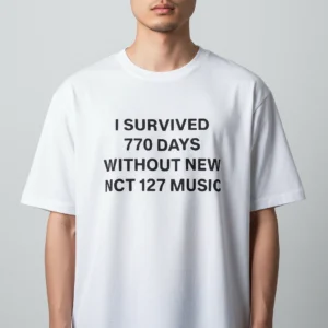 I Survived Days Without New NCT Music Tee, K-Pop Fandom Graphic Shirt for NCTzen available at our Los Angeles warehouse
