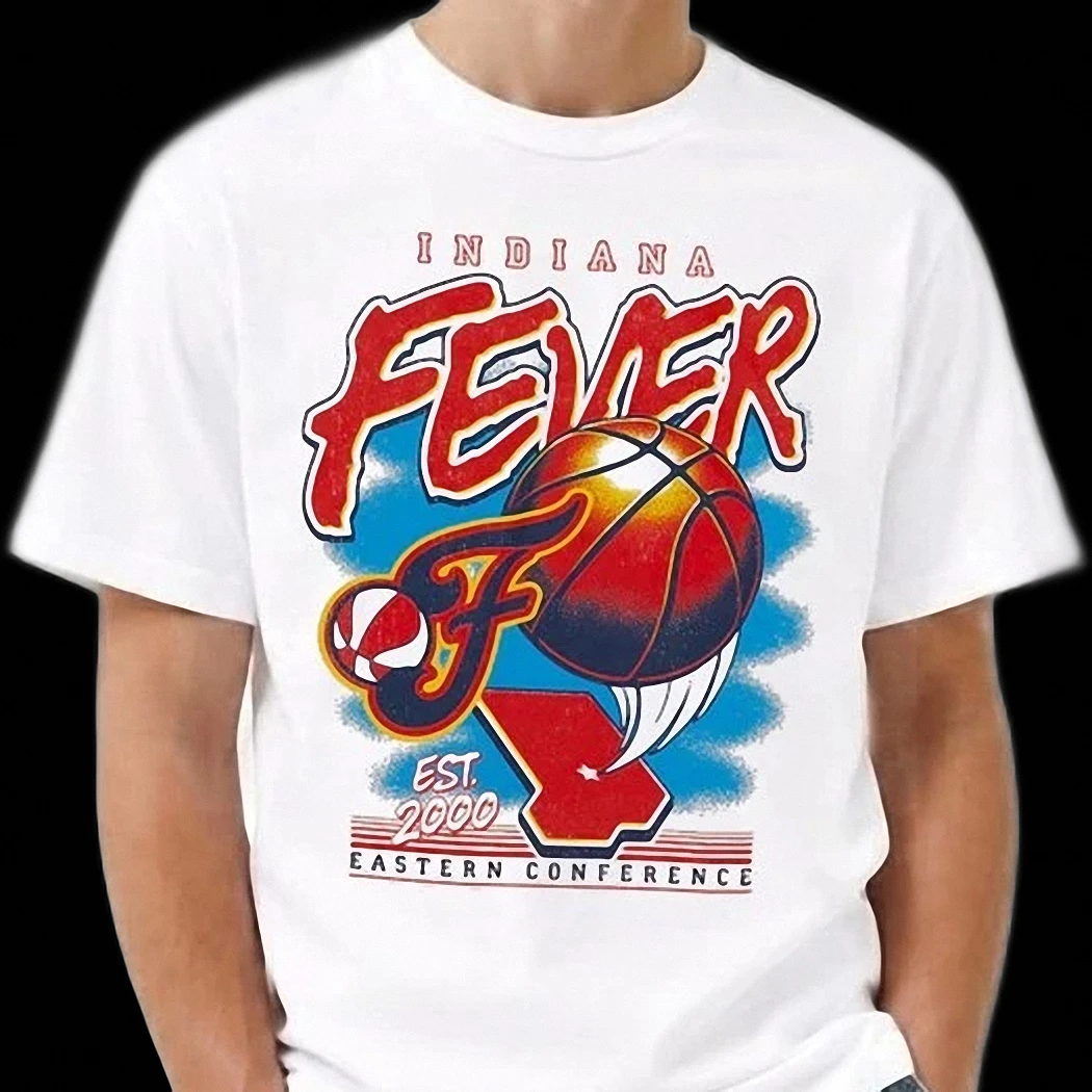 Indiana Fever Est 2000 Vintage Basketball Graphic Tee Retro Eastern Conference Fan Shirt