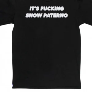 It's Fucking Snow Paterno Tee Funny Joe Paterno College Football Fan T-Shirt available at our Los Angeles warehouse