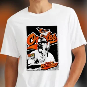 Jackson Holliday Orioles Prospect Tee Vintage Baltimore Baseball Graphic T-Shirt Fan Gift