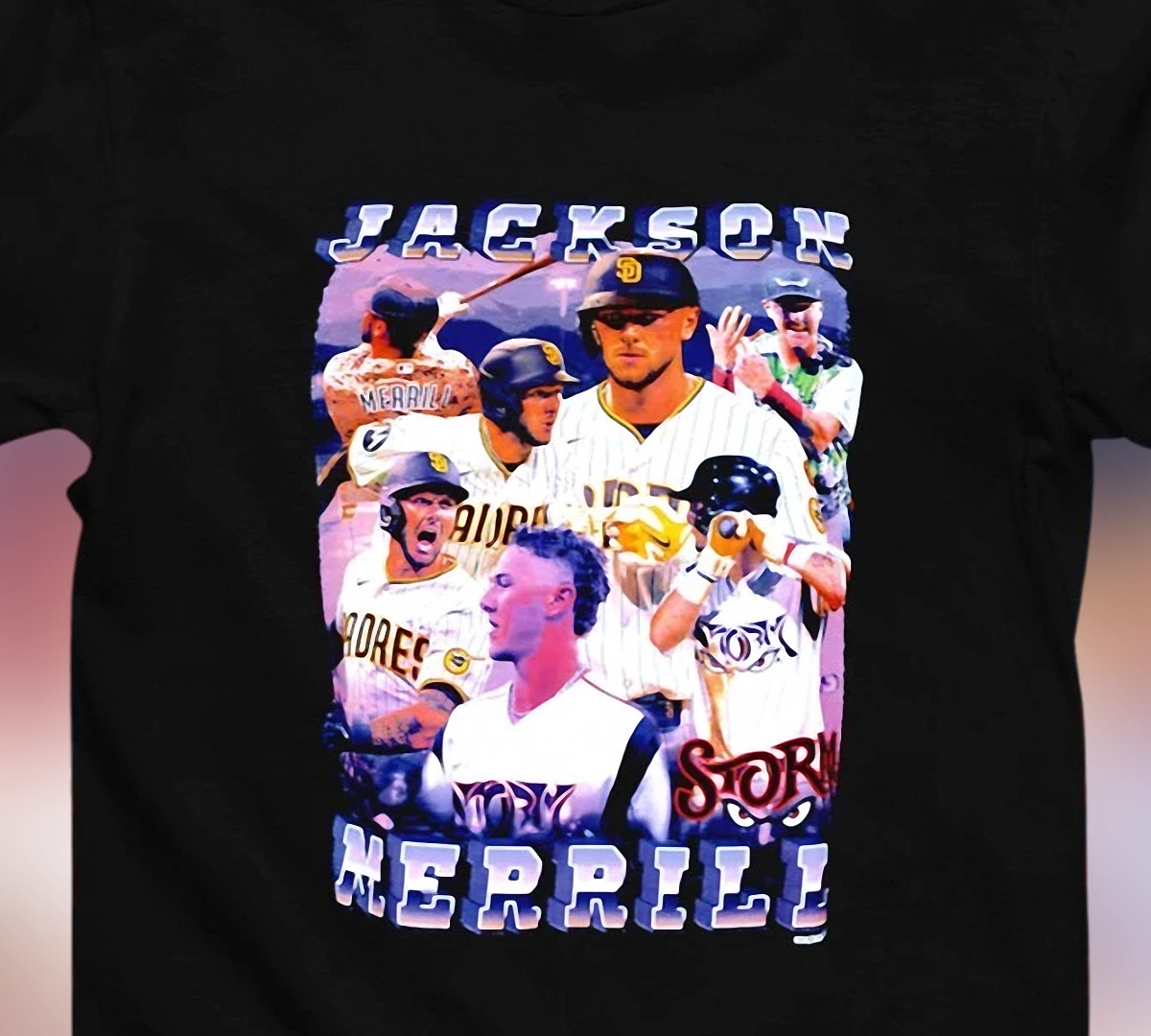 Jackson Merrill Tee Vintage 90s Rap Bootleg Baseball Graphic Shirt, San Diego Padres Fan Game Day Gift