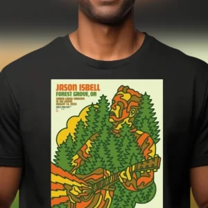 Jason Isbell Forest Grove OR Concert Tee Grand Lodge August 14 2026 Commemorative Souvenir Shirt