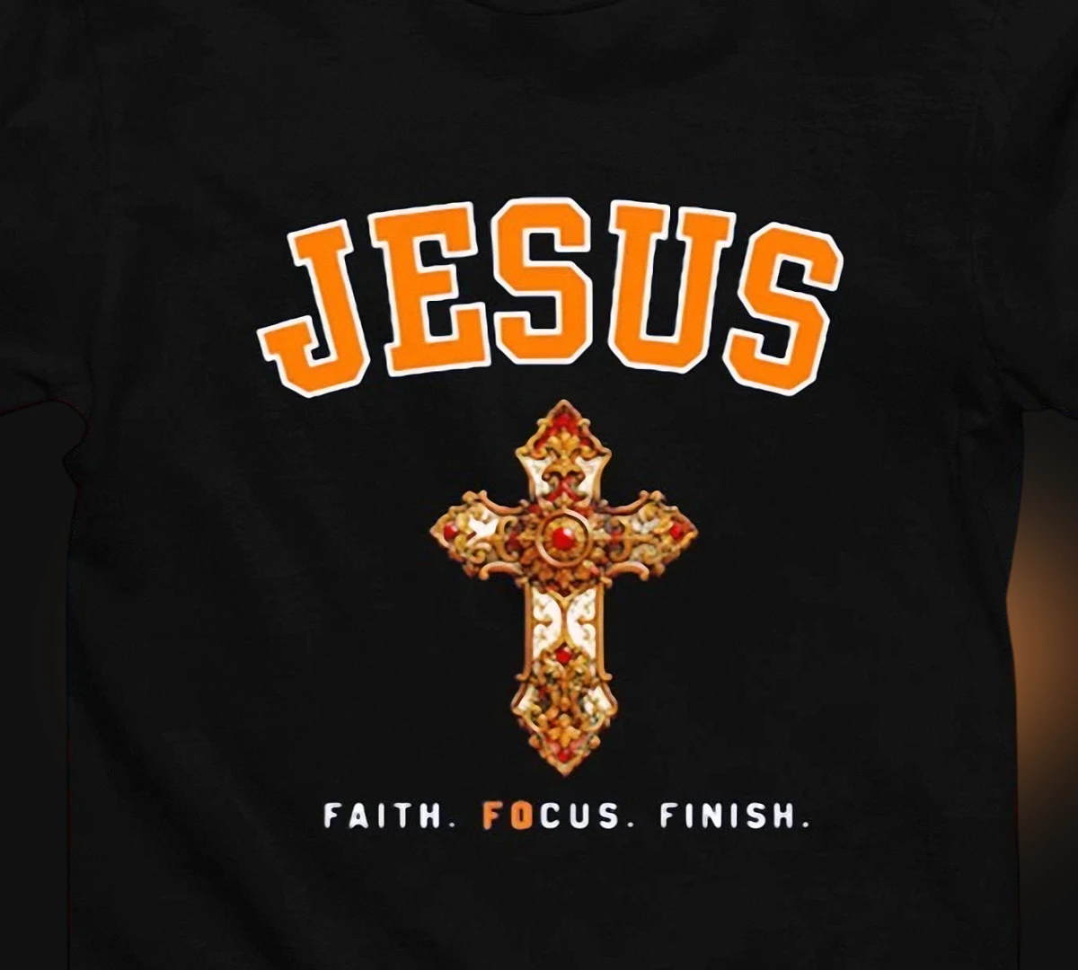 jesus-faith-focus-finish-tee-christian-cross-graphic-t-shirt-motivational-faith.webp Jesus Faith Focus Finish Tee, Christian Cross Graphic T-Shirt, Motivational Faith Apparel, Religious Church Youth Gift