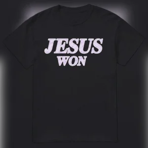 Jesus Won Christian Tee Faith Based Graphic T-Shirt Religious Apparel Gift