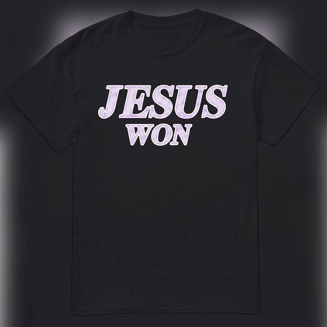 Jesus Won Christian Tee Faith Based Graphic T-Shirt Religious Apparel Gift