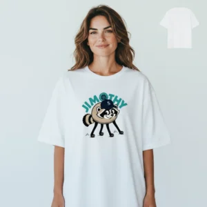 Jimothy Tee Seattle Baseball Raccoon Graphic Shirt Funny Sports Mascot Fan Gift available at our Los Angeles warehouse