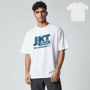 JKT For Gov Tee Jonathan Kreiss-Tomkins For Governor Alaska Campaign Shirt available at our Los Angeles warehouse