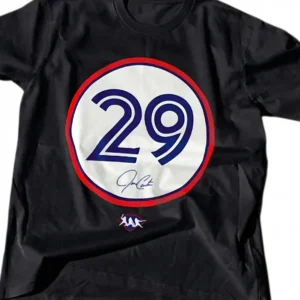 Joe Carter 29 Signature Baseball Tribute Graphic Tee, Retro Sports Number Shirt for Fans