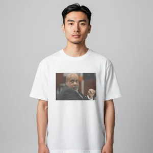 Judge Greg Mathis Tee Funny Courtroom Meme Photo Graphic T-Shirt available at our Los Angeles warehouse