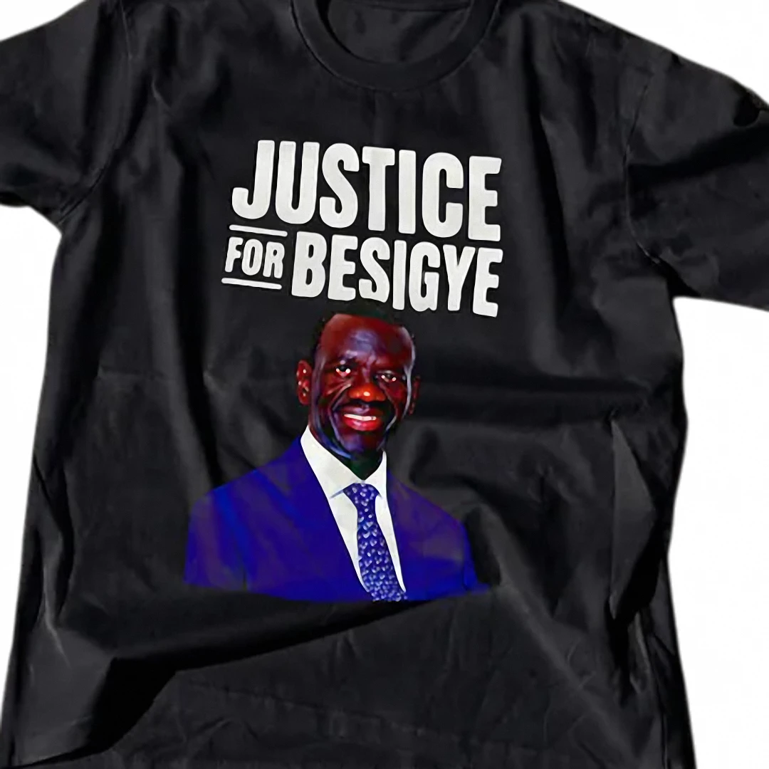 Justice for Besigye Tee, Kizza Besigye Uganda Democracy Protest Shirt, Human Rights Political Activism Graphic T-Shirt