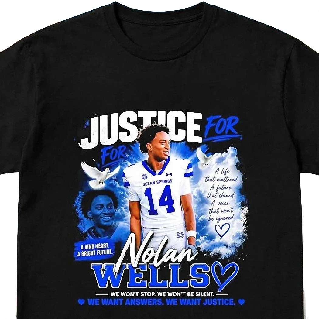 justice-for-nolan-wells-memorial-tee-ocean-springs-football-tribute-remembrance.webp Justice for Nolan Wells Memorial Tee Ocean Springs Football Tribute Remembrance Awareness Graphic Shirt