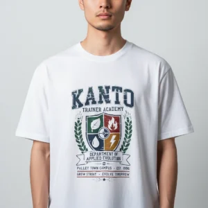 Kanto Trainer Academy Applied Evolution Tee, Pallet Town Campus Vintage Graphic T-Shirt available at our Los Angeles warehouse