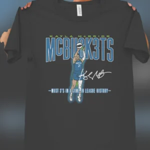 Kayla McBride Most 3s in a Game Graphic Tee, WNBA Record Basketball Fan Shirt Gift