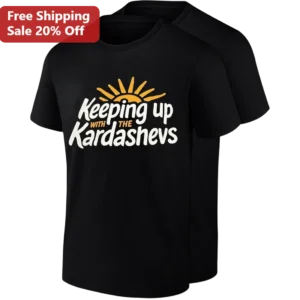 Keeping Up With The Kardashevs Tee, Funny Kardashian Family Parody Shirt, Reality TV Fan Gift available at our Los Angeles warehouse