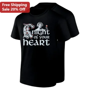 Knight of Your Heart Tee Heath Ledger A Knight's Tale Romantic Medieval Movie Gift for Fans available at our Los Angeles warehouse