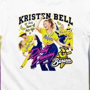Kristen Bell Dirty Dancing Savannah Bananas Tee, Funny Viral Pop Culture Mashup Graphic Shirt Gift