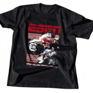 LaNorris Sellers Unfinished Business ESPN College Football Preview Tee, South Carolina Gamecocks Vin available at our Los Angeles warehouse