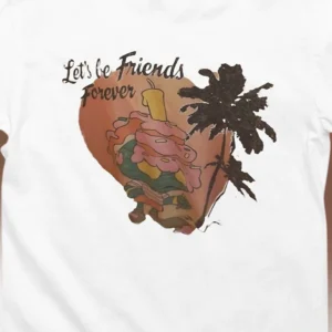 Let's Be Friends Forever Tee Vintage Sunset Best Friend Graphic Shirt Gift