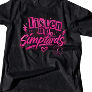 Listen Up Simptards Tee Funny Sarcastic Edgy Meme Statement Graphic T-Shirt