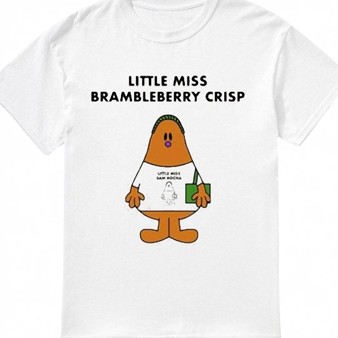 Little Miss Brambleberry Crisp Tee, Funny Ice Cream Lover Gr — Los Angeles Little Miss Brambleberry Crisp Tee, Funny Ice Cream Lover Graphic T-Shirt, Cute Foodie Dessert Meme available at our Los Angeles warehouse