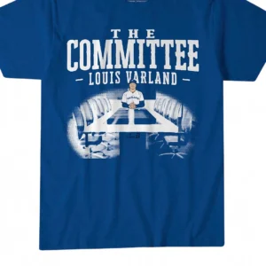 Louis Varland The Committee Baseball Graphic Tee, Vintage Sports Bullpen Fan Shirt available at our Los Angeles warehouse