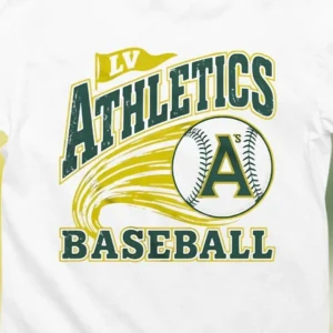 LV Athletics Baseball Tee Vintage Retro Athletic Graphic Shirt for Sports Fans