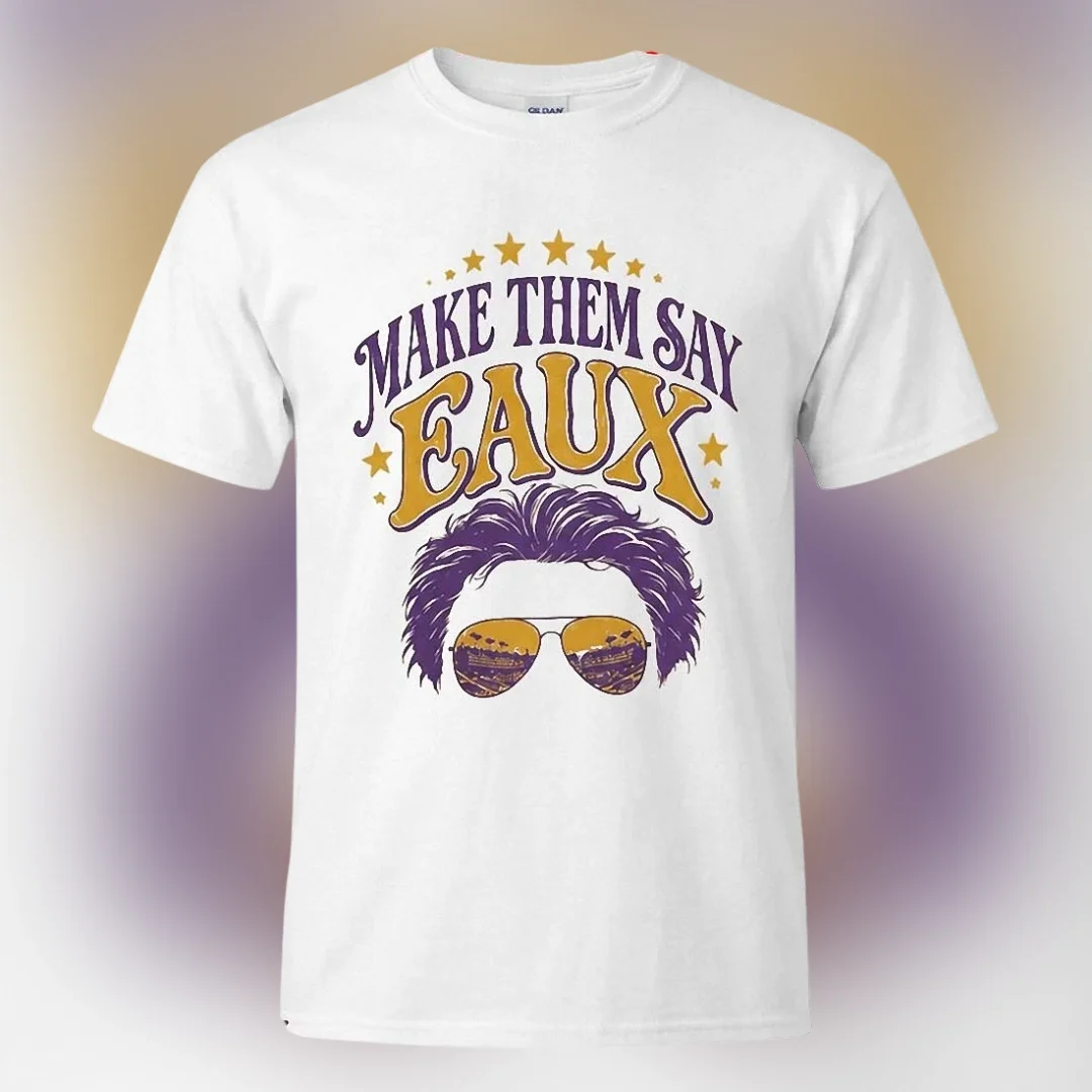 Make Them Say Eaux Joe Burrow Tee, Vintage Louisiana Football Fan Graphic T-Shirt Gift available at our Los Angeles warehouse
